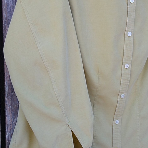 Shaped Corduroy Button-front Shirt Long Sleeve - Picture 9 of 15